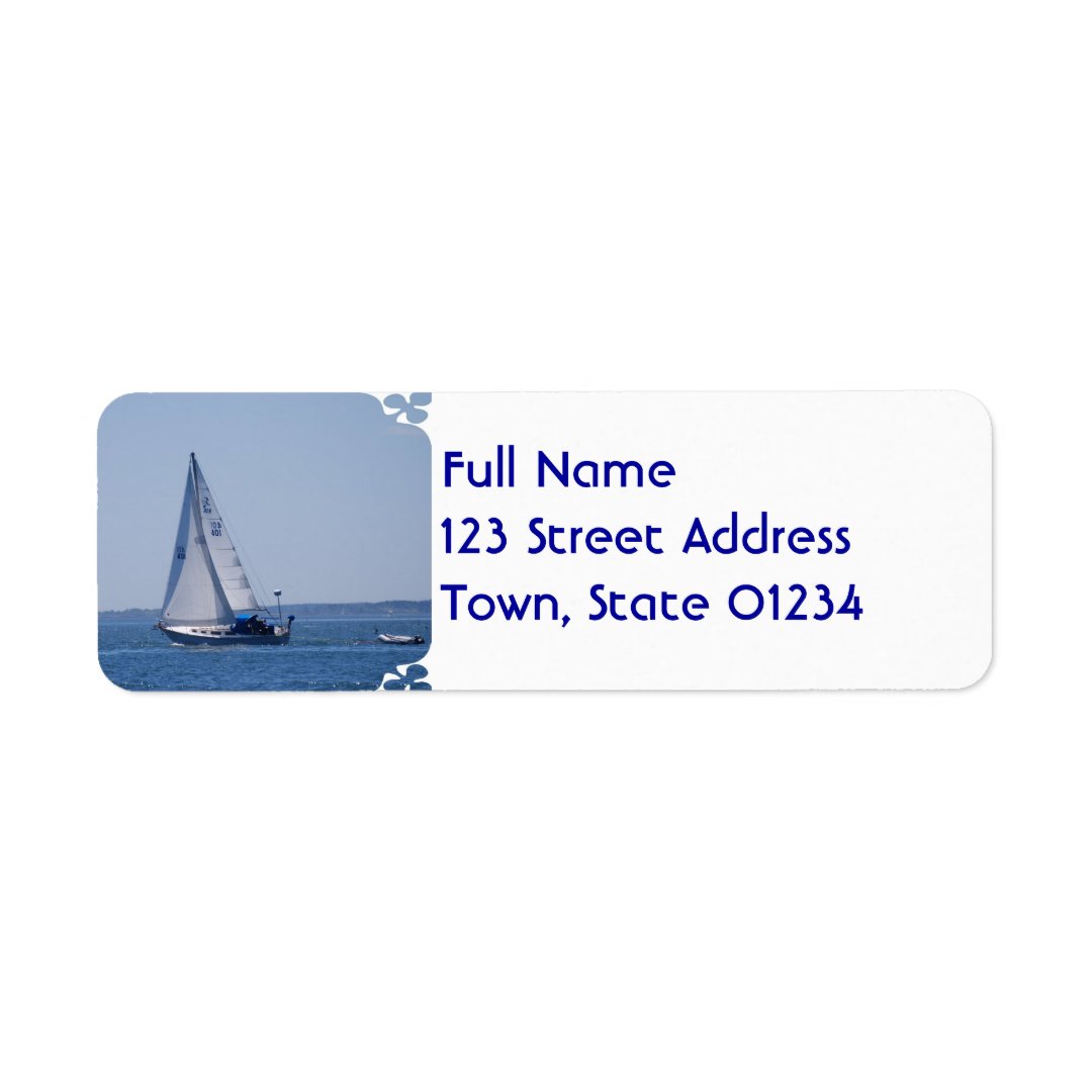 Sailboat Mailing Labels Zazzle