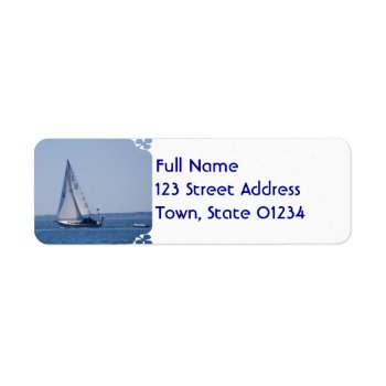 Sailboat Mailing Labels by SailingWind at Zazzle