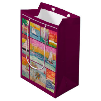 Sailboat medium gift bag