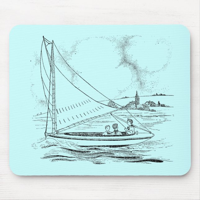 Sailboat Mouse Pad (Front)