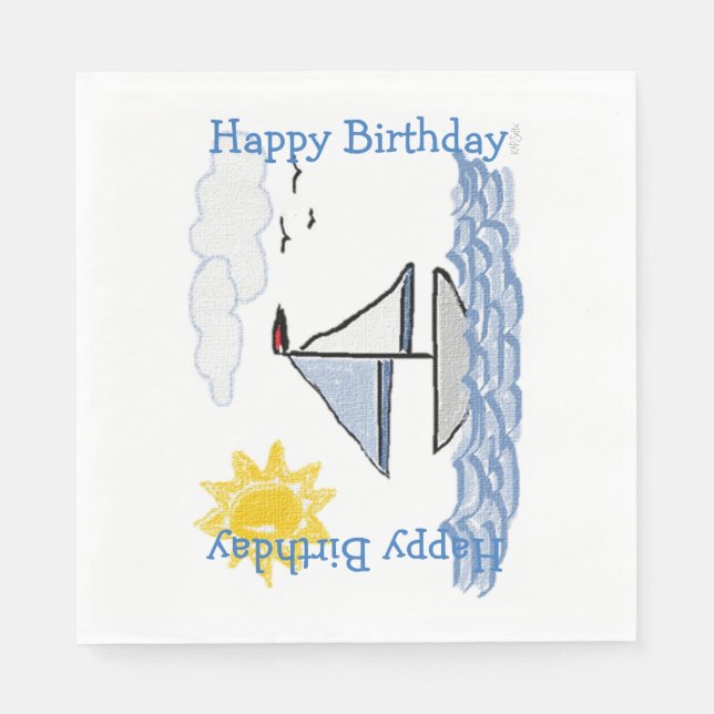 Sailboat Napkins (Front)