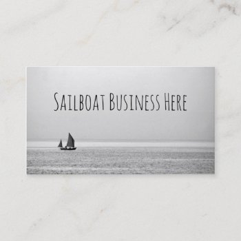 Sailboat  Nautical Boating Ocean Cruising Ship Business Card by thephotoalbum at Zazzle