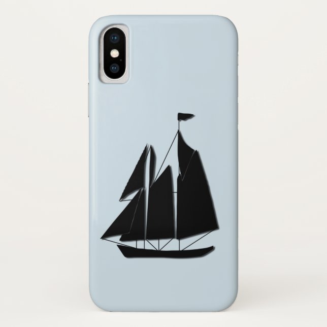 Sailboat Nautical Case-Mate iPhone Case (Back)