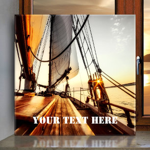 Sailboat Nautical Maritime Ceramic Tile