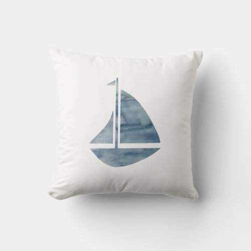 Sailboat Nautical Pillow
