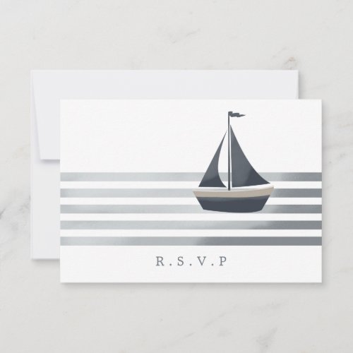 Sailboat nautical RSVP meal choices