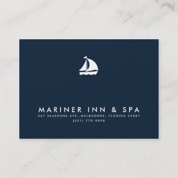 Sailboat Navy Blue Business Gift Certificate by businessmailers at Zazzle
