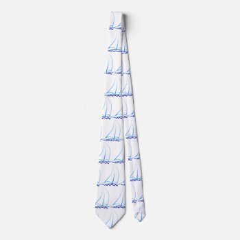 Sailboat Neck Tie by BailOutIsland at Zazzle