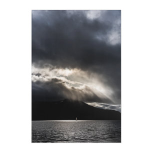 Sailboat Norway Landscape Photo Acrylic Print