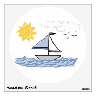 Sailboat O Wall Decal