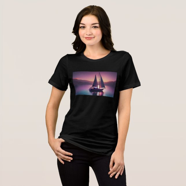 Sailboat of Dreams Tri-Blend Shirt (Front Full)