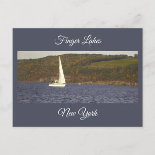 Sailboat on a Lake Postcard