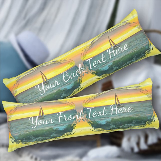 Sailboat on Banderas Bay 0884 Body Pillow (Creator Uploaded)