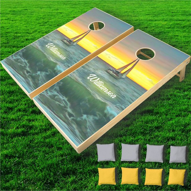 Sailboat on Banderas Bay 0884 Cornhole Set (Creator Uploaded)