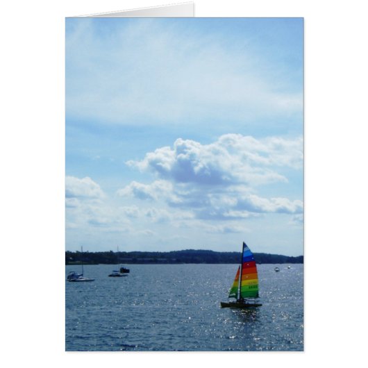 "Sailboat on Lake Champlain" Cards (Front)