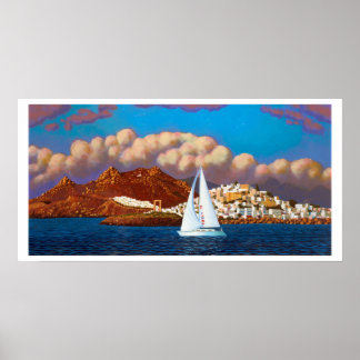 Sailboat on Naxos Poster