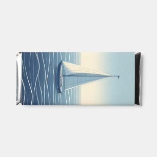 Sailboat on the high seas hershey bar favors