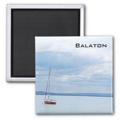 Sailboat on the lake Balaton Magnet