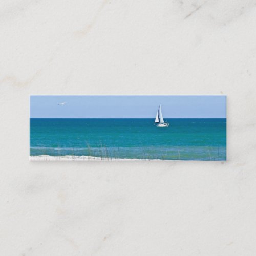 Sailboat on the sea business card