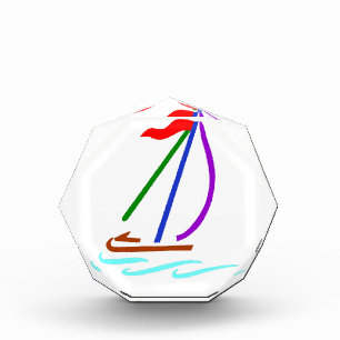 Sailboat Outline Acrylic Award
