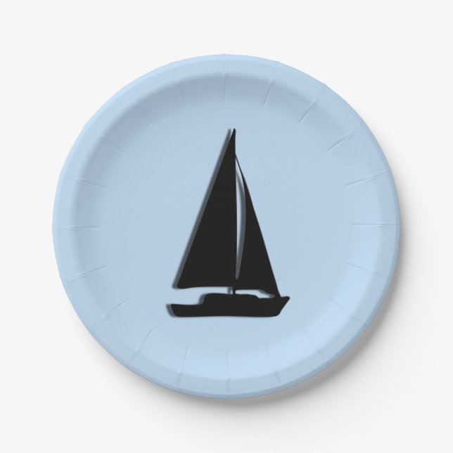 Sailboat Paper Plates (Front)
