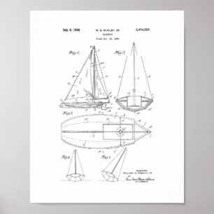 Sailboat Patent Poster