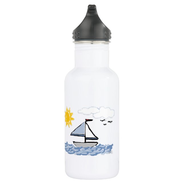 Sailboat PB Water Bottle (Right)