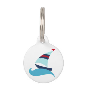 Sailboat Pet ID Tag