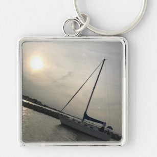 Sailboat Photography by Willowcatdesigns  Keychain