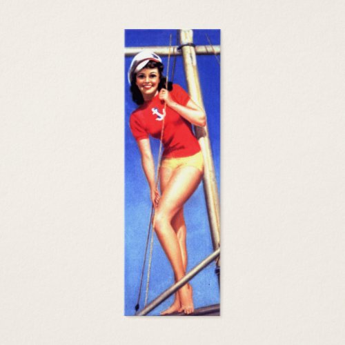 Sailboat Pinup Bookmark Business Card Templates