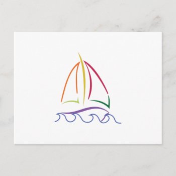 Sailboat Postcard by Grandslam_Designs at Zazzle