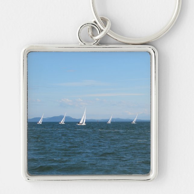 Sailboat Races Keychain (Front)