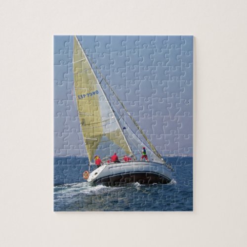 Sailboat Racing On Mar Menor Jigsaw Puzzle