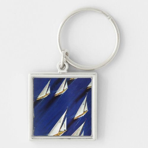 Sailboat Regatta by Ski Weld Keychain