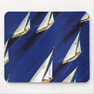 Sailboat Regatta by Ski Weld Mouse Pad