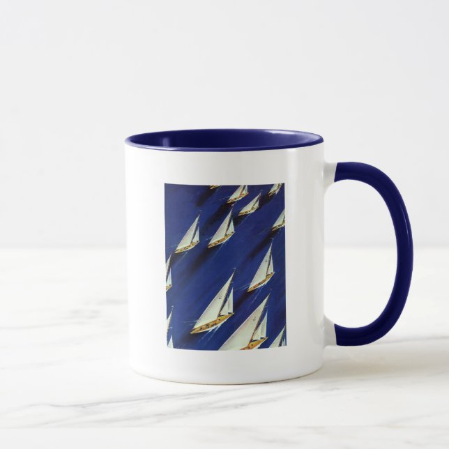 Sailboat Regatta by Ski Weld Mug (Right)