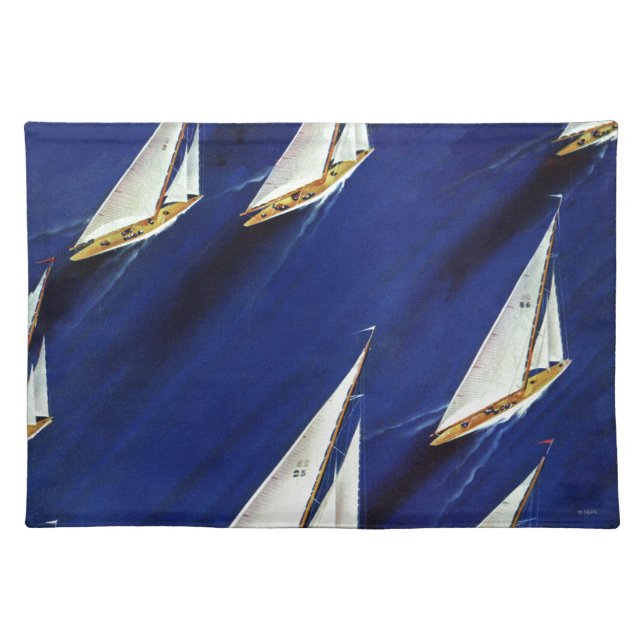 Sailboat Regatta by Ski Weld Placemat (Front)