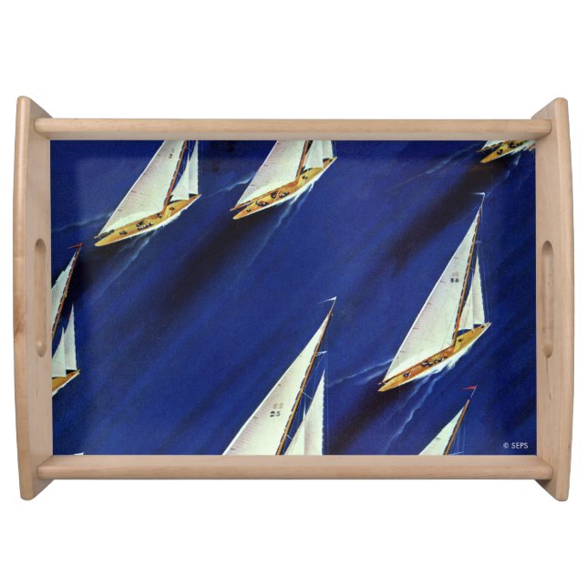 Sailboat Regatta by Ski Weld Serving Tray (Front)