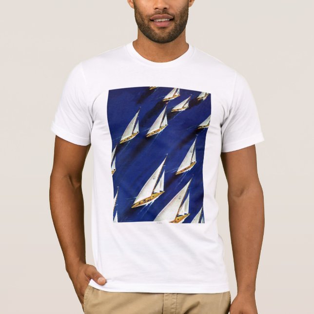Sailboat Regatta by Ski Weld T-Shirt (Front)