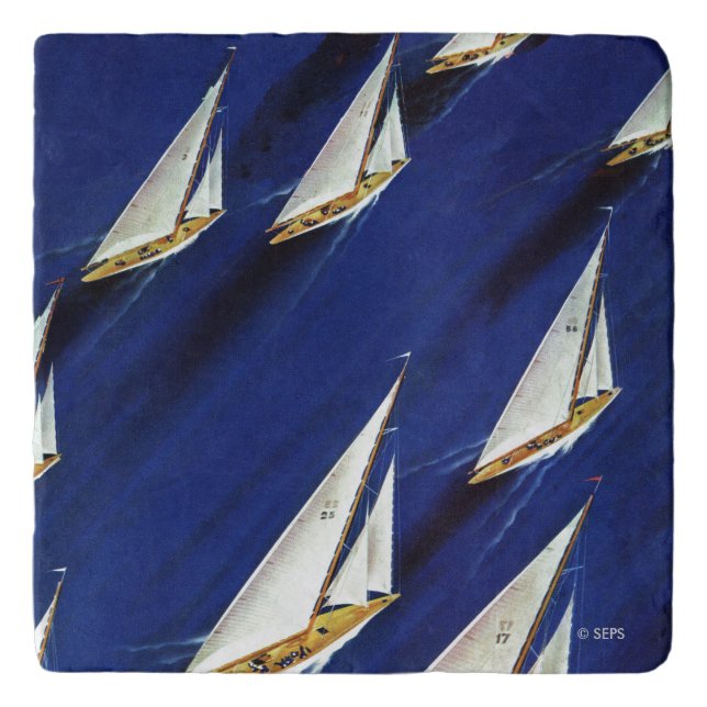 Sailboat Regatta by Ski Weld Trivet (Front)