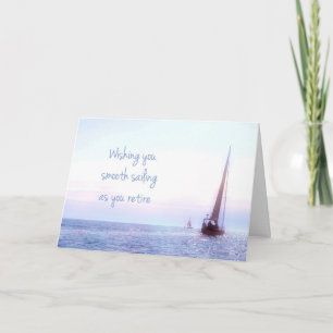 Sailboat Retirement Greeting Card