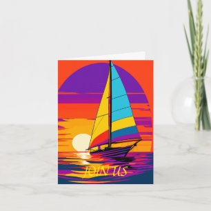 Sailboat Retirement Party Invitation