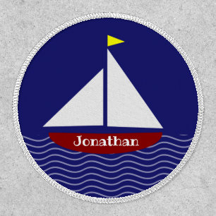 Sailboat Sailing Design Patch