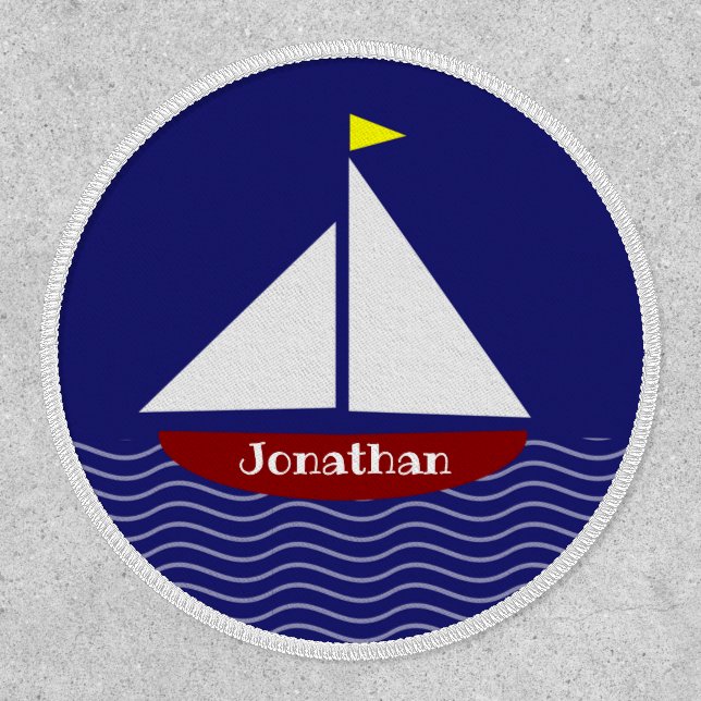 Sailboat Sailing Design Patch (Front)