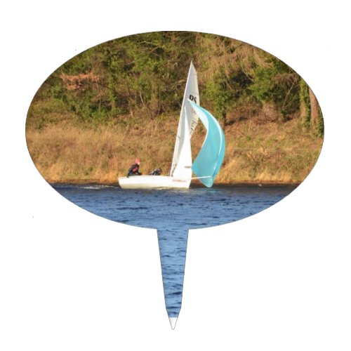 Sailboat Sailing Fast Cake Topper