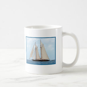 Sailboat Sailing in the BVI I Would Rather Be Sail Coffee Mug
