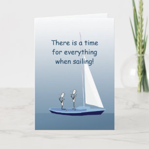 Sailboat Sailing Prayers Custom Greeting Card