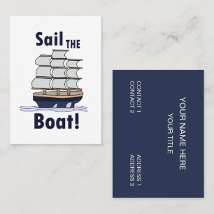 Sailboat Sailing Sailor Business Card