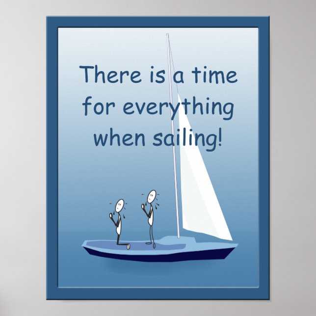 Sailboat Sailing Sailors Prayers Funny Poster (Front)