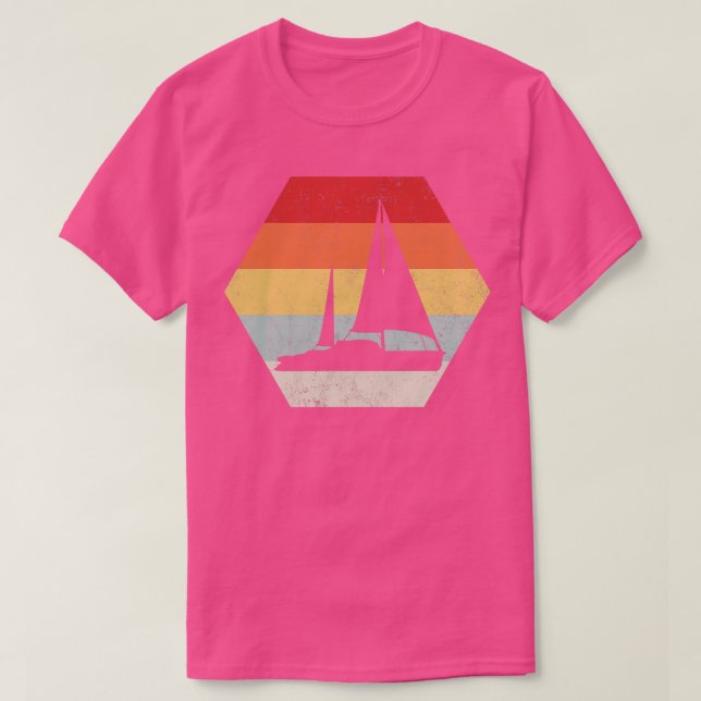 Sailboat Sailing Vintage T-Shirt (Design Front)
